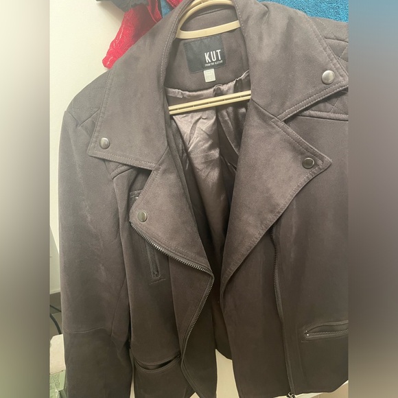 Vegan Suede Bomber Jacket - Picture 6 of 10